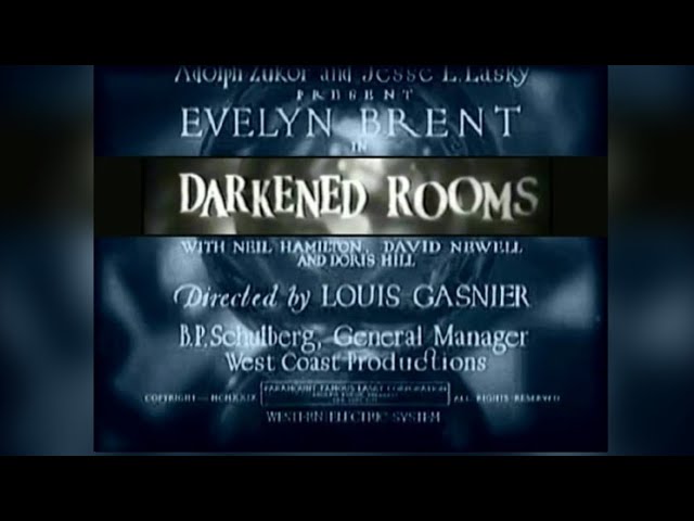 Darkened Rooms | 1929 | Mystery Drama