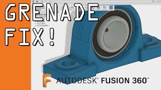 Fusion 360: Grenade a Corner to fix bad modeling! FF84