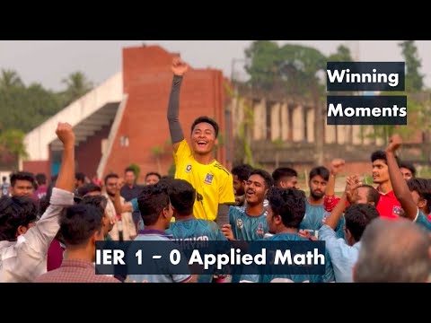 Winning Moment of IER | IER 1 -0 Applied Math | Dhaka University | Khalid Speaks | Football |