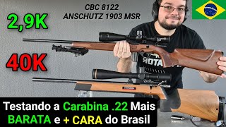 .22 + BARATA contra a MAIS CARA do Brasil! Teste da ANSCHUTZ e CBC 8122. Qual Melhor Munição?