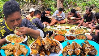 NOMBAK IKAN MALAM HARI MAKAN DI HUTAN BELANTARA DI PULAU TERPENCIL #day13