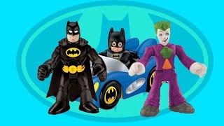 Batman saves Robin from The Joker dc superfriends imaginext little people