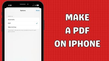 How to make a PDF on an iPhone