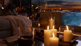Cozy Hypnotic Sleep, Deep Relax, Happiness Affirmations |Luxury Jacuzzi,Fireplace, ASMR Water Sounds