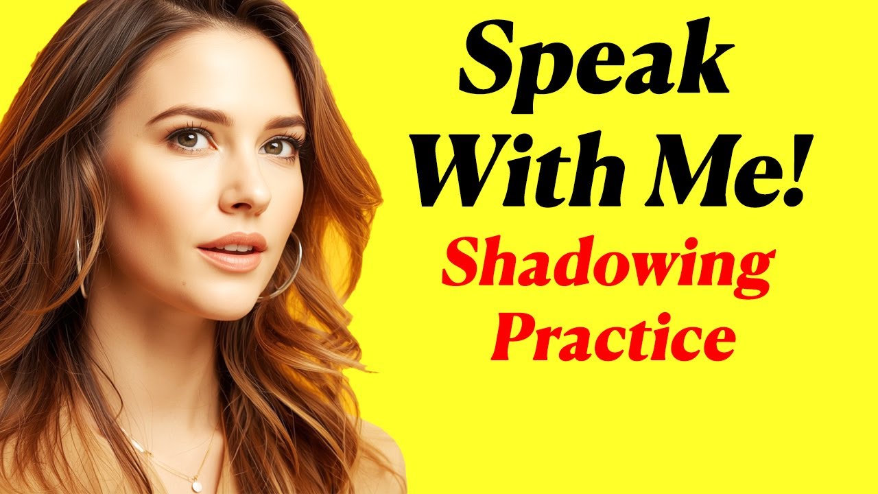 5 Minute Shadowing Practice | Sentences for Daily Use | Improve ...