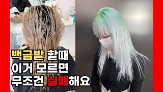 헤어디자이너 99%가 모르는, 백금발 염색 노하우