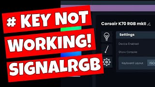 Hash Pound # Key Not Working In SignalRGB For UK Layout ISO Keyboards
