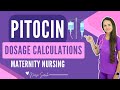 Oxytocin Dosage Calculations Quiz