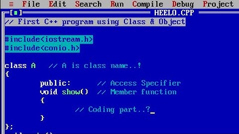 C++ simple program using Class and Object | Hello World program in c++ using class and object