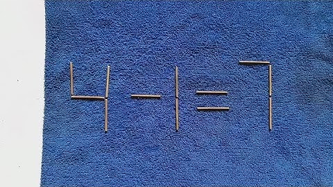 华为面试题：4一1=7移动一根？想了半天还是失败了