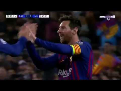 ملخص مباراه ب ررش ل وونة وم اان ش س ت رر ي وون اايت د 3 0 ثلاثية وتألق م ي س ي