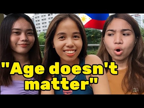 Age gap in the Philippines (How old is too old?) street interviews