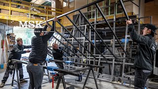 MSK Atelier | Avant / Après fabrication d'une véranda acier XXL | Métallerie Serrurerie Kopko