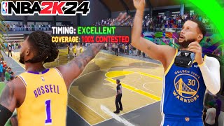 NBA 2K24 HOW TO SHOOT HIGH CONTESTED SHOTS LIKE A ZEN WITHOUT A ZEN