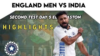 Deep Takes SIX As India Win At Edgabaston! | Highlights - England v India Day 5 | Rothesay Test 2025