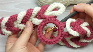 PERFECT ⭐👌 very easy crochet belt and hair band making/ Artık iplerinizi bu şekilde değerlendirin