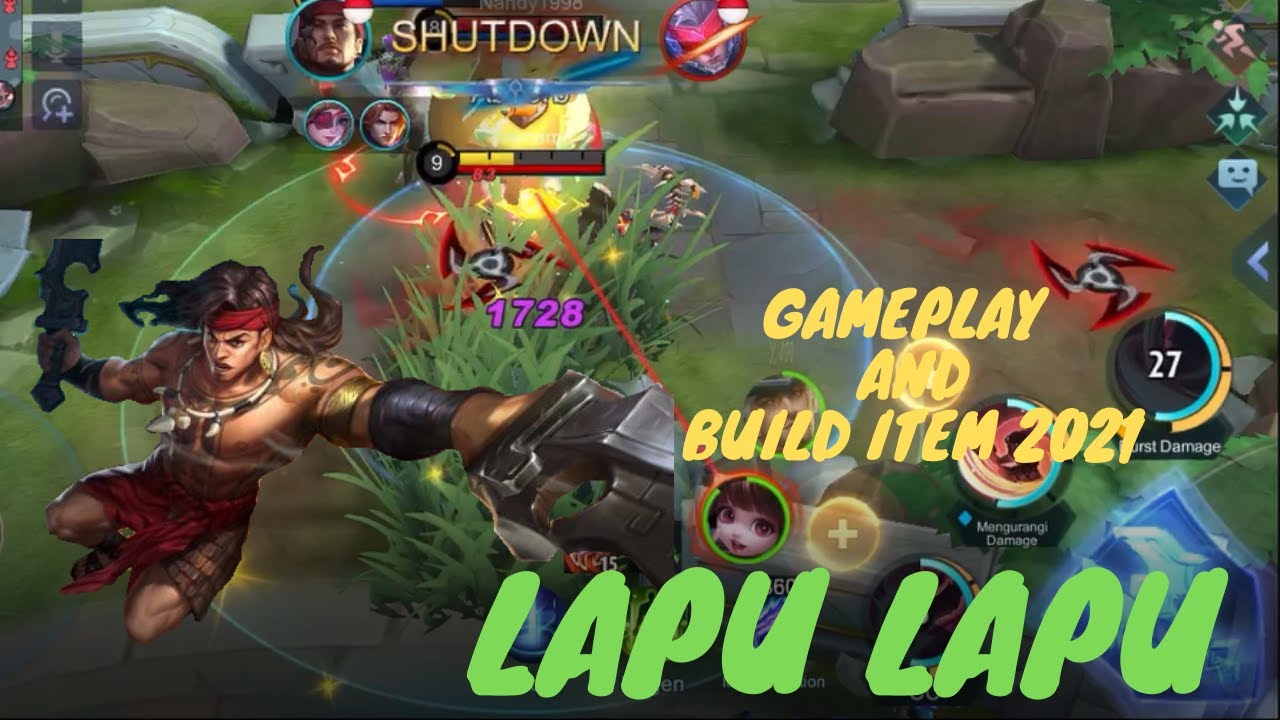 Best GamePlay and Tutorial Lapu Lapu 100% MVP | Best Build Item 2021 | Mobile Legends