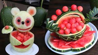 Art In Super Fruit Platter - Watermelon Decoration Ideas Cutting Tricks