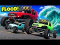 Massive vs Tiny Cars in a FLOOD Escape… Who Survives? (BeamNG Drive)
