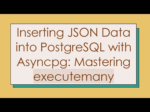 Inserting JSON Data