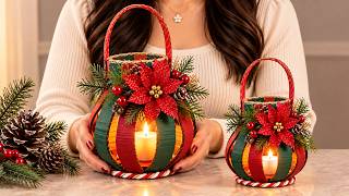 Piękny świąteczny świecznik z tektury🎄 | Łatwa dekoracja DIY z materiałów pochodzących z recyklingu♻️ Piękny świąteczny świecznik z tektury🎄 | Łatwa dekoracja DIY z materiałów pochodzących z recyklingu♻️