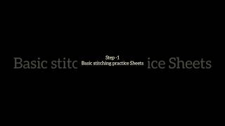 Basic Stitching Practice for Beginners | Easy Sewing Tutorial #shorts