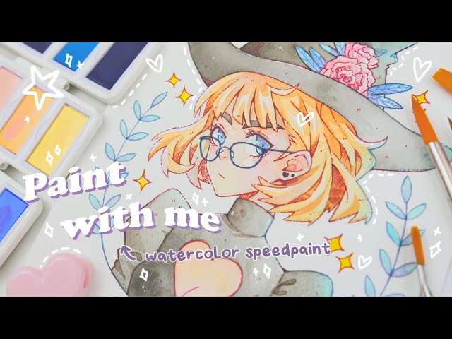WITCH Speedpaint // Testing Watercolor Set I Bought on AliExpress!