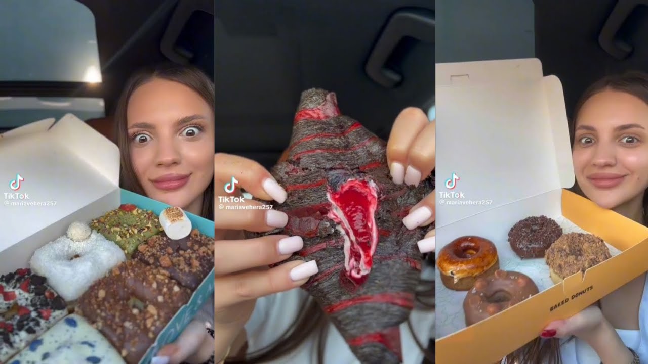 ASMR MUKBANG✨ @mariavehera257 TIKTOK COMPILATION #45