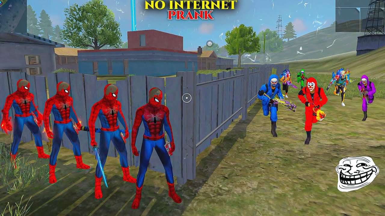 Spiderman Prank 99% Headshot Rate ⚡| Solo Vs Squad Full Gameplay | Poco x3 Pro iPhone 13📲 FreeFire