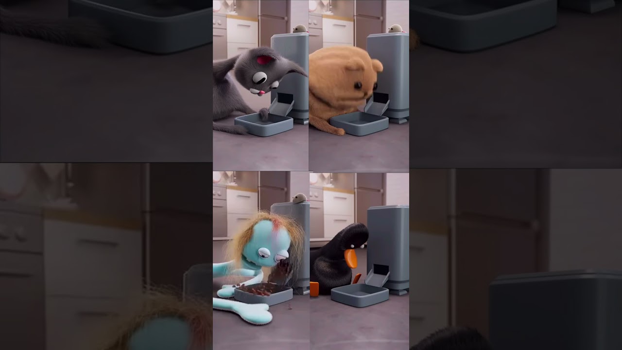 Noodle and bun feeder goes crazy fourparison #1