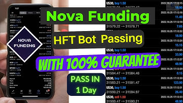 Nova Funding 50k Passed in 2 Hour || HFT Bot Prop Firm Passing