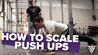 2 Ways to Scale Push Ups - Crossfit Coaching Tip