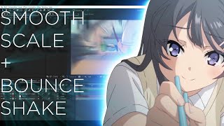 Smooth Position Shake + Zoom Scale Bounce After Effects Tutorial [AMV inspired]