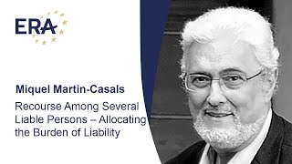 Recourse Among Several Liable Persons – Allocating the Burden of Liability