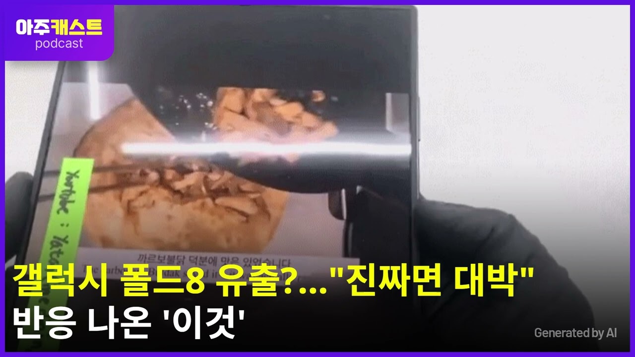갤럭시 폴드8 유출?...진짜면 대박 반응 나온 이것
