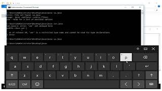 How to run variable in java program using cmd and notepad cdacc practical 2