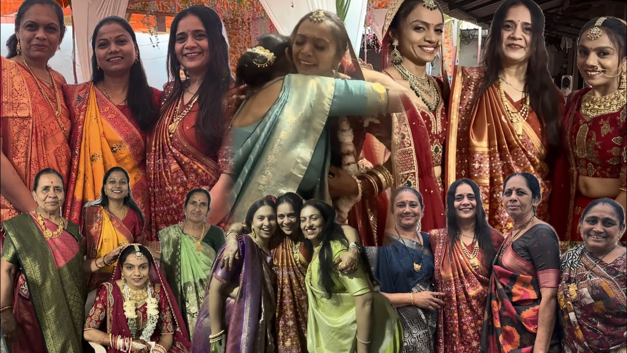 કાઠીયાવાડ માં લગ્ન ની મજા ને વિદાય ની વેળા હંમેશા વસમી હોય છે...!!! 😥😥😥