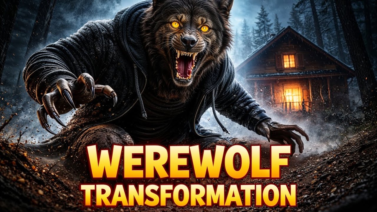 Man transforms into werewolf trapped in abandoned cabin - YouTube