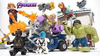 Lego Avengers Endgame Avengers Compound Battle Stop Motion Build review 2019 set 76131