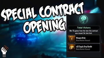 "Total Victory" Special Contract Reward Opening (BO3 Weapon Bribe)