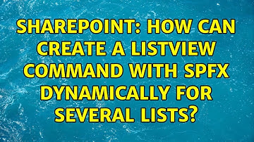 Sharepoint: How can create a ListView Command with SPFx dynamically for several lists?