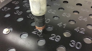 Hypertherm + Plasma Table + EasyScriber = Easy numbering of this tool index