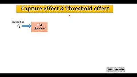 Capture effect and threshold effect