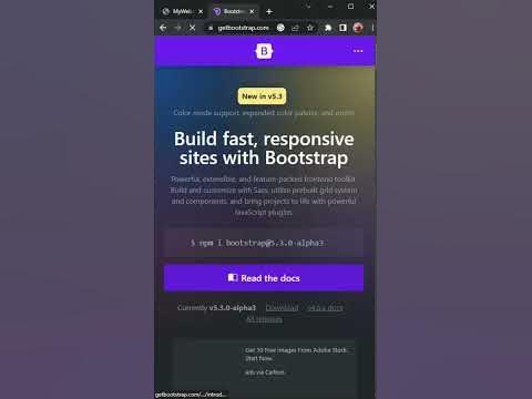 How to add Bootstrap in HTML - YouTube