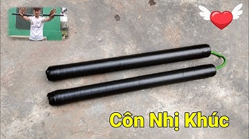 Cách Làm Côn Nhị Khúc Bằng Giấy Và Dây Dù  / How To Make Paper Nunchaku #diy 