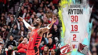 Deandre Ayton Highlights (30 PTS, 19 REBS) | Trail Blazers vs. Toronto Raptors | March 9