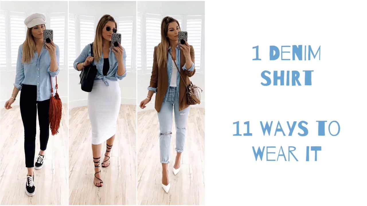 11 Ways to Wear a Denim Shirt via Style Blogger @willworkforfashion ...