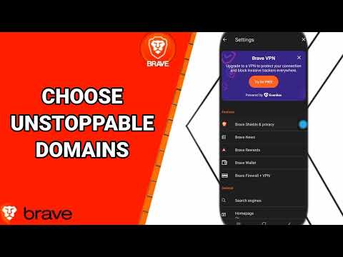 How To Choose Unstoppable Domains On Brave Private Web Browser App