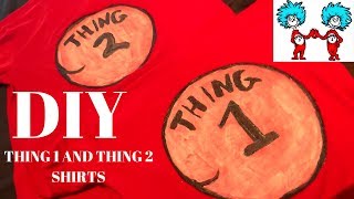 Make your own Thing 1 and Thing 2 Halloween Costumes!