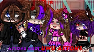 Afton Family Meets UwU Aftons |Gacha Nebula|